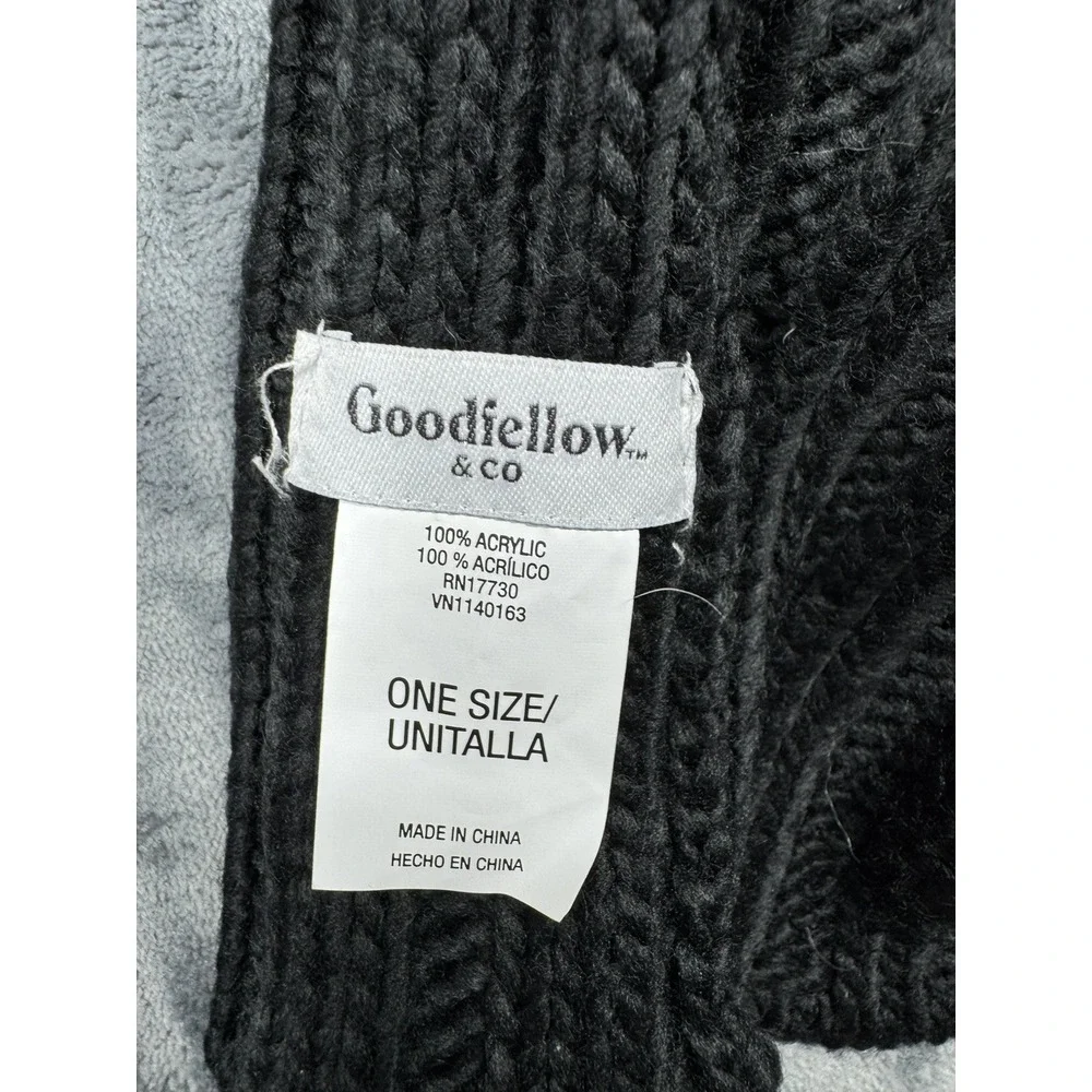 Goodfellow & Co Men's Rib Scarf‎ Black Knit